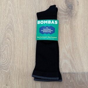 Bombas Black Compression Knee High Socks -Size Medium